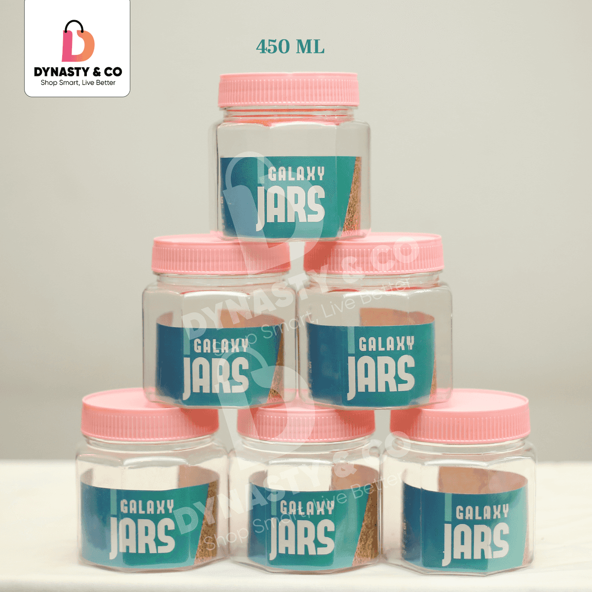 Premium Octagon Jars – 450ML & 750ML with Color Lids thumbnail 5