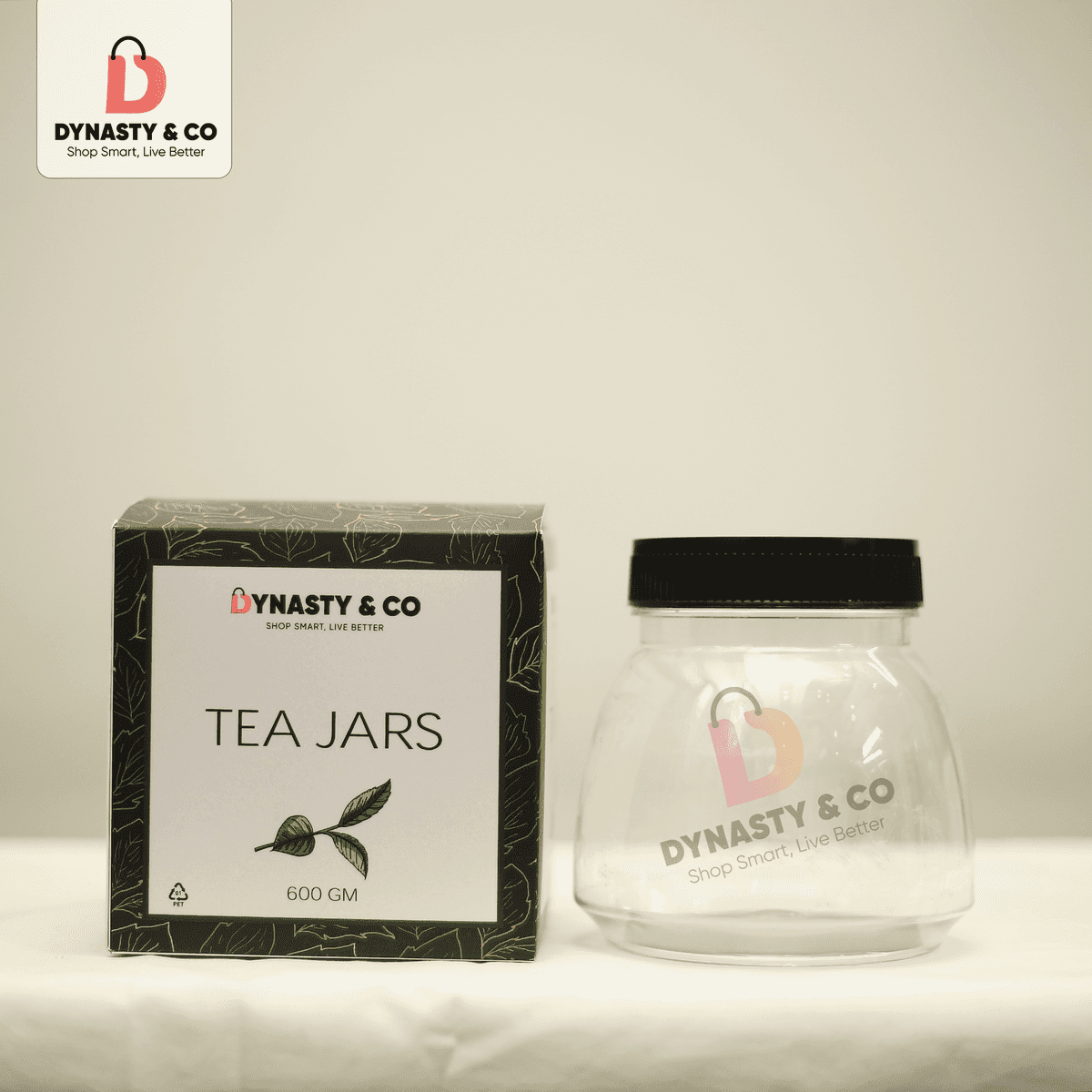 Premium PET Tea Jars – 1150ML, 700ML, 500ML (81MM Neck) thumbnail 3