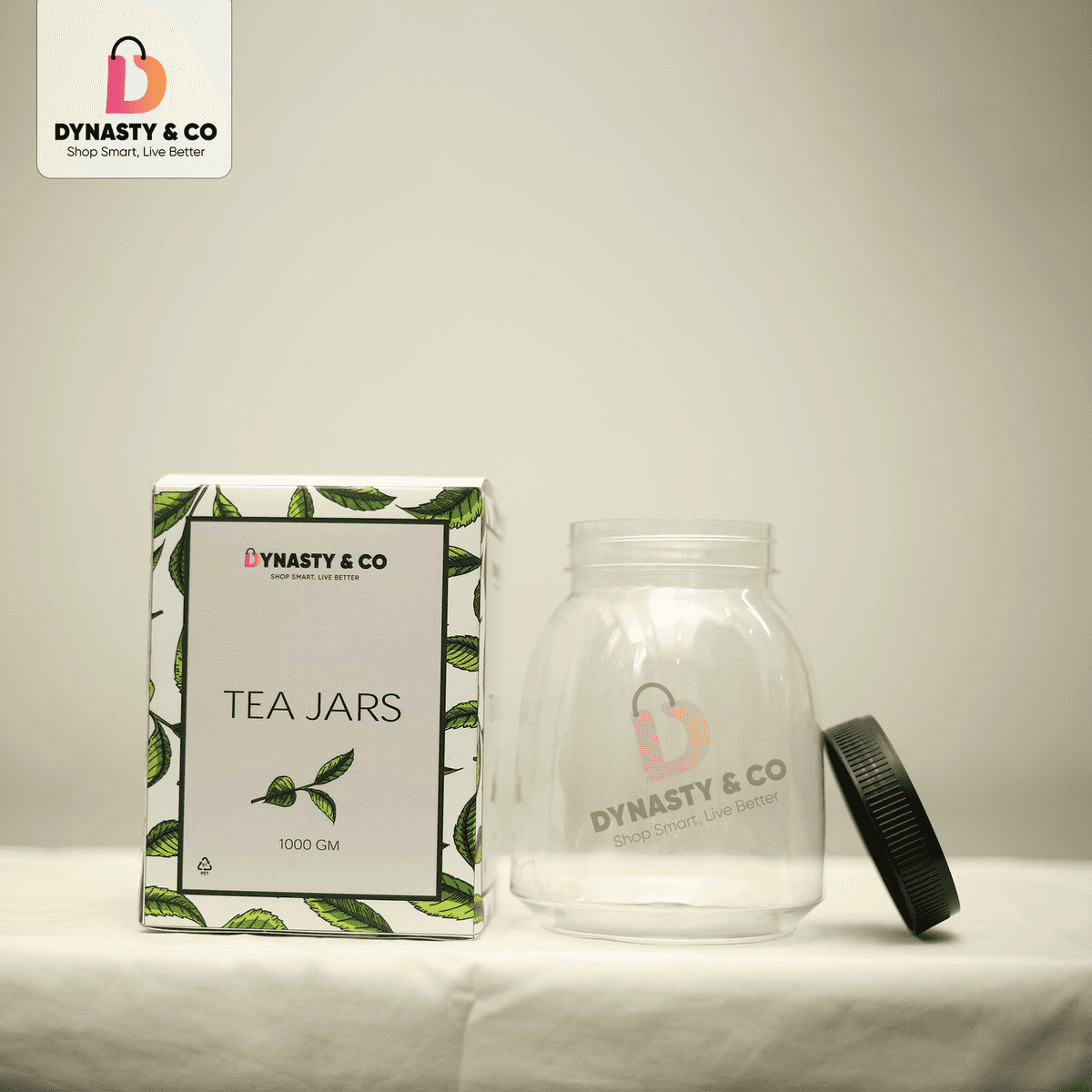 Premium PET Tea Jars – 1150ML, 700ML, 500ML (81MM Neck) thumbnail 4