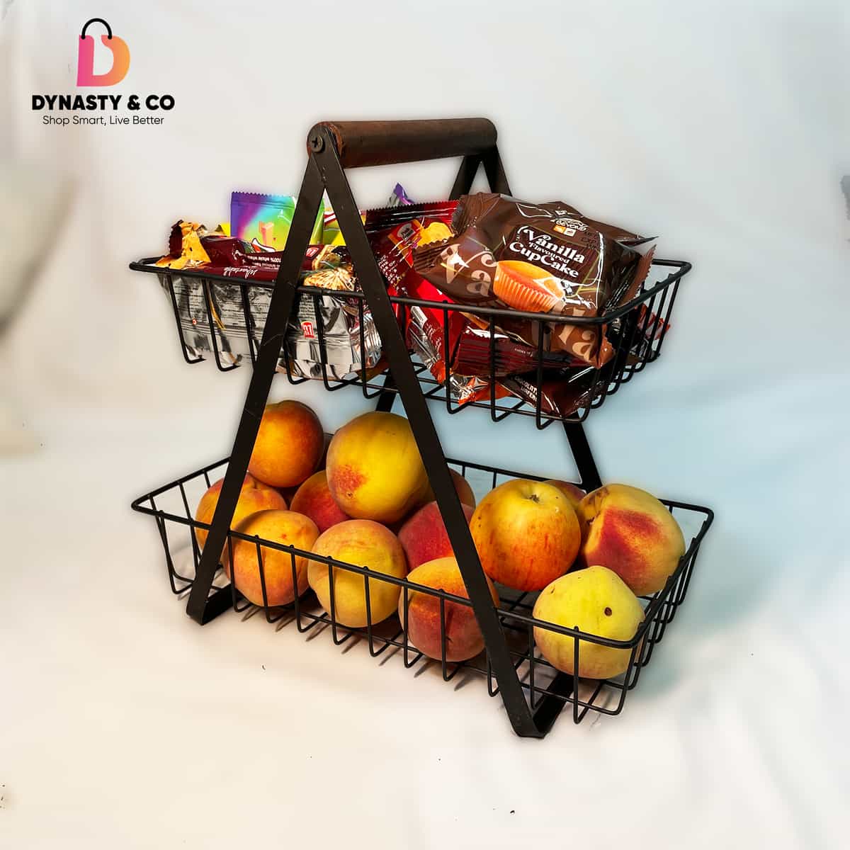 3 Tier Wooden Fruits & Vegetables Basket thumbnail 4