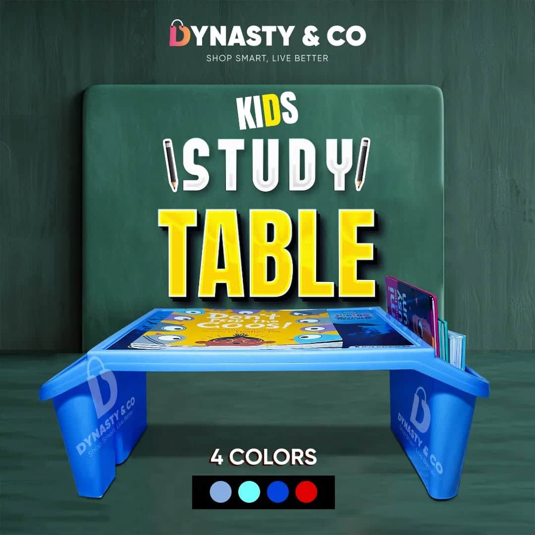 3-in-1 Kids Study, Drawing & Laptop Table – Portable & Durable