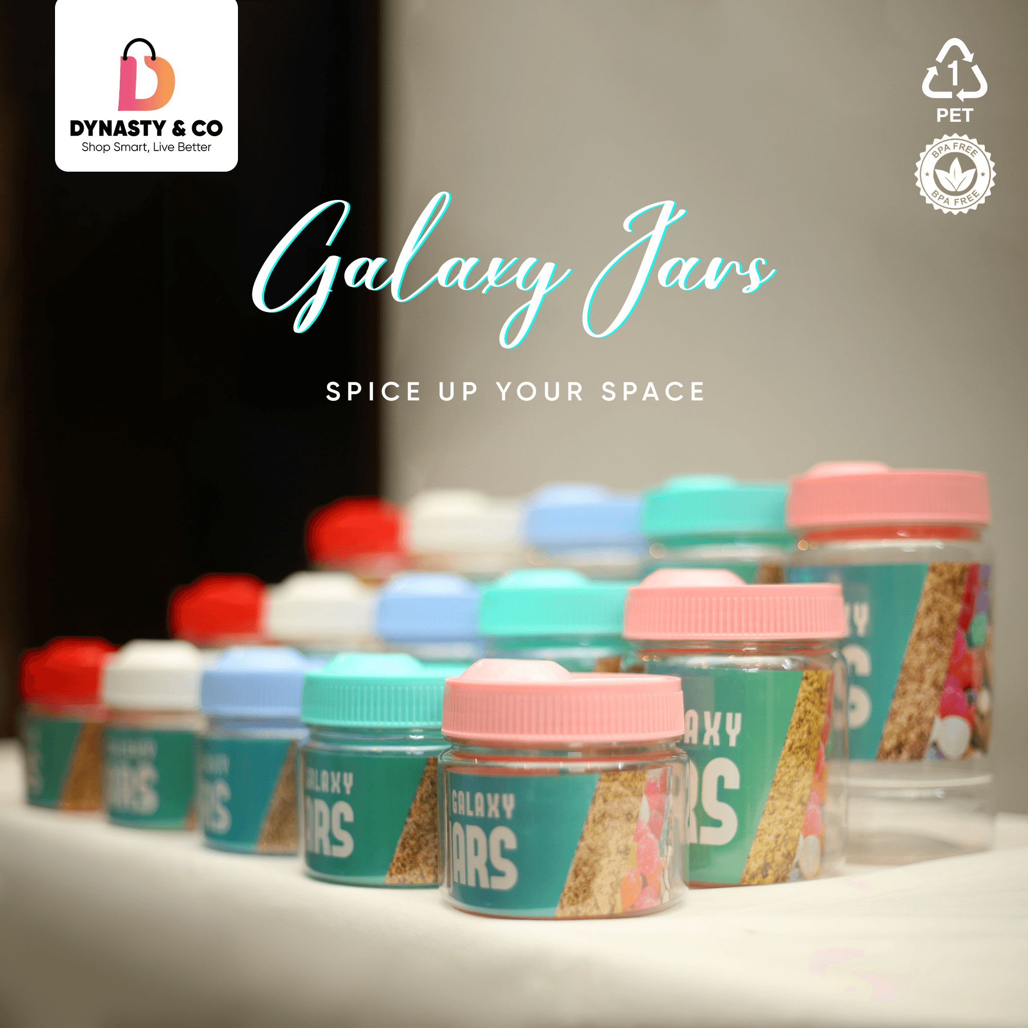  Galaxy Jars |  Pack of 18 Pcs |  5 Elegant Colors