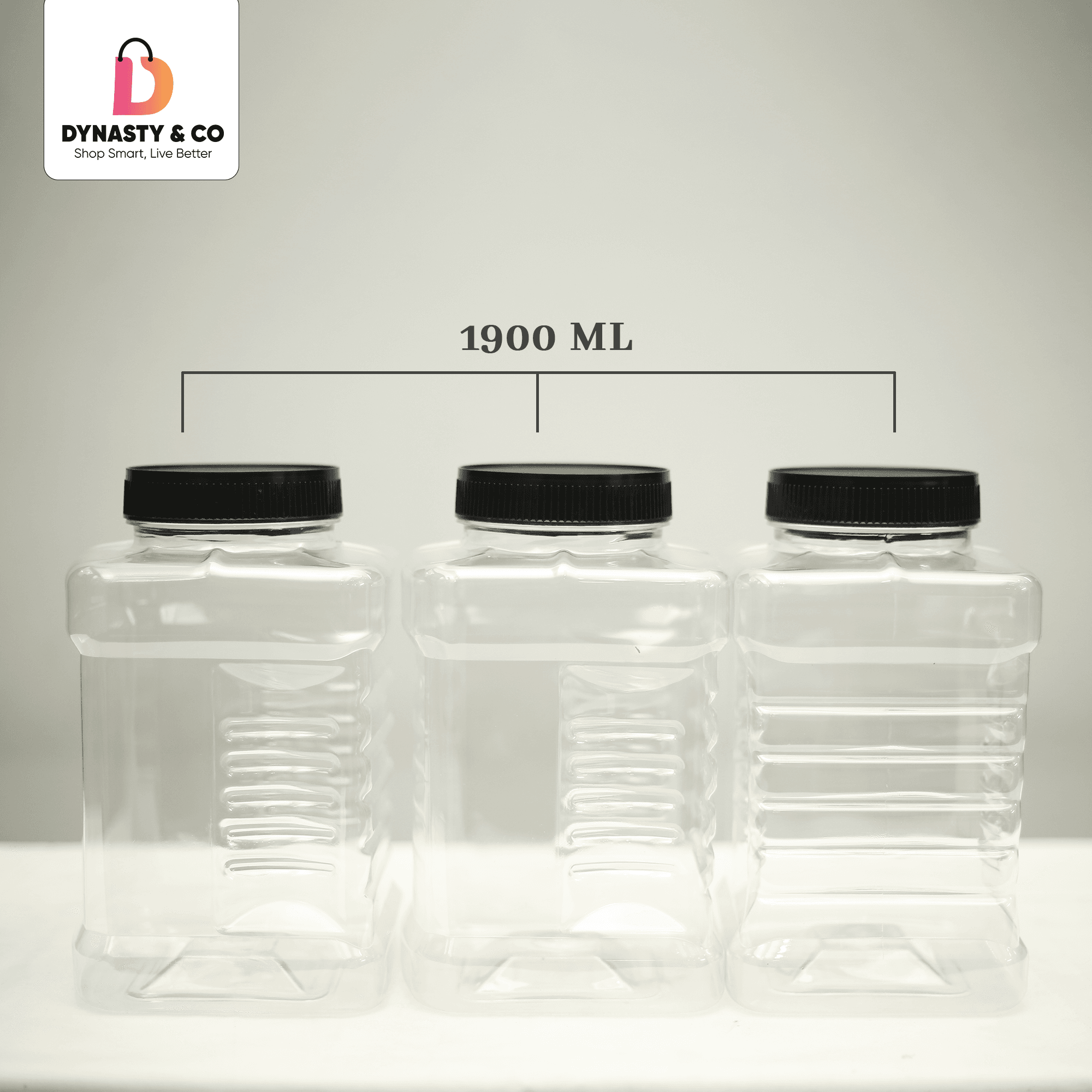 Bulk Storage Jars – 1900ML & 1000ML for Oils & Dry Goods