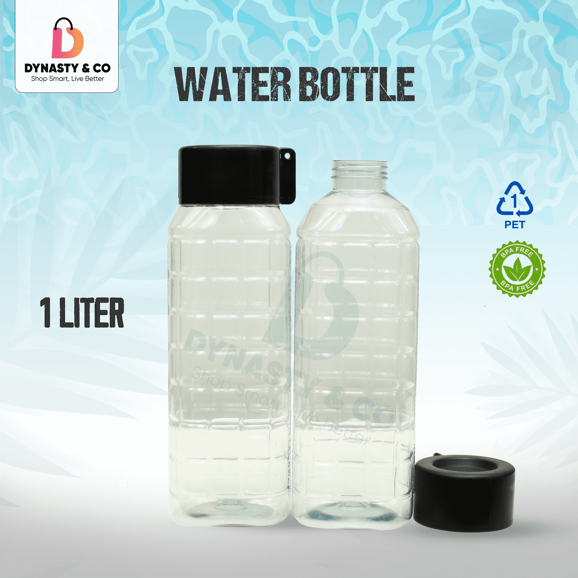 Premium 1L Fridge Water Bottle Set – BPA-Free, Food-Grade