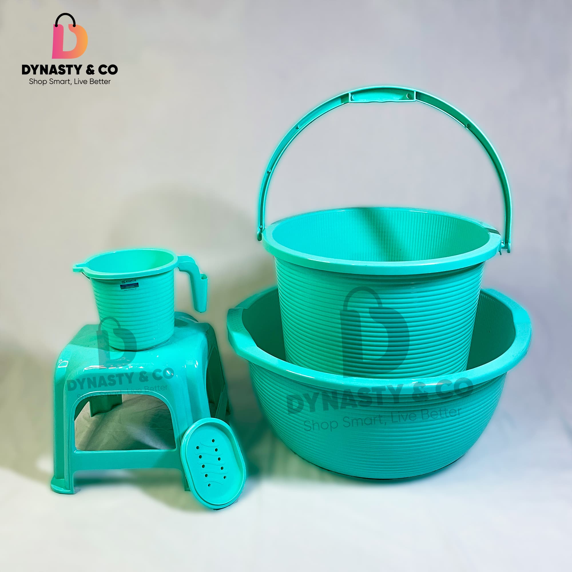 5-Piece Premium Bathroom Set – Heavy-Duty & Vibrant