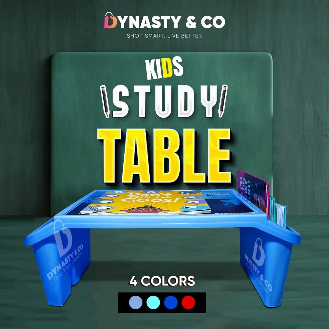 3-in-1 Kids Study, Drawing & Laptop Table – Portable & Durable