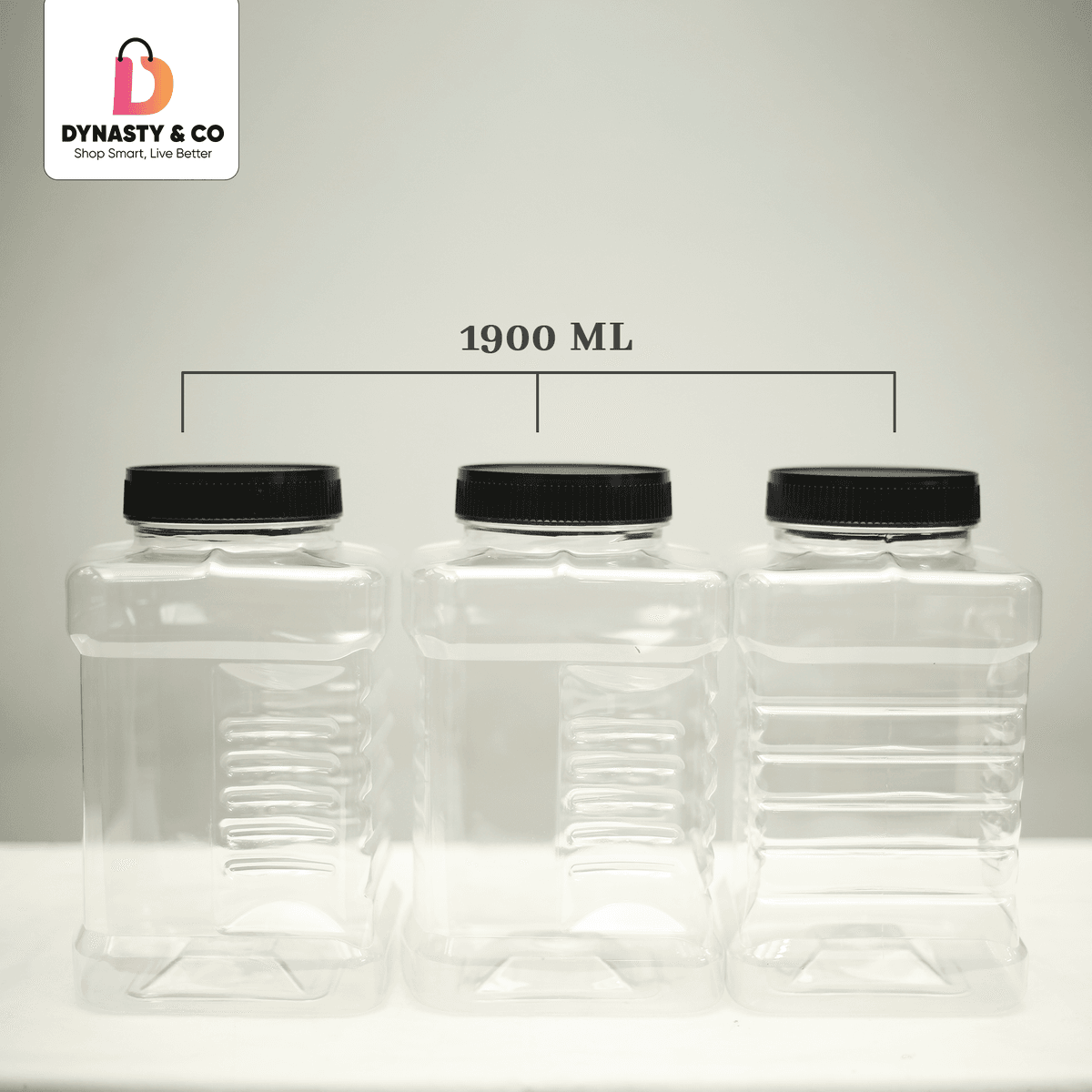 Bulk Storage Jars – 1900ML & 1000ML for Oils & Dry Goods - Image 1