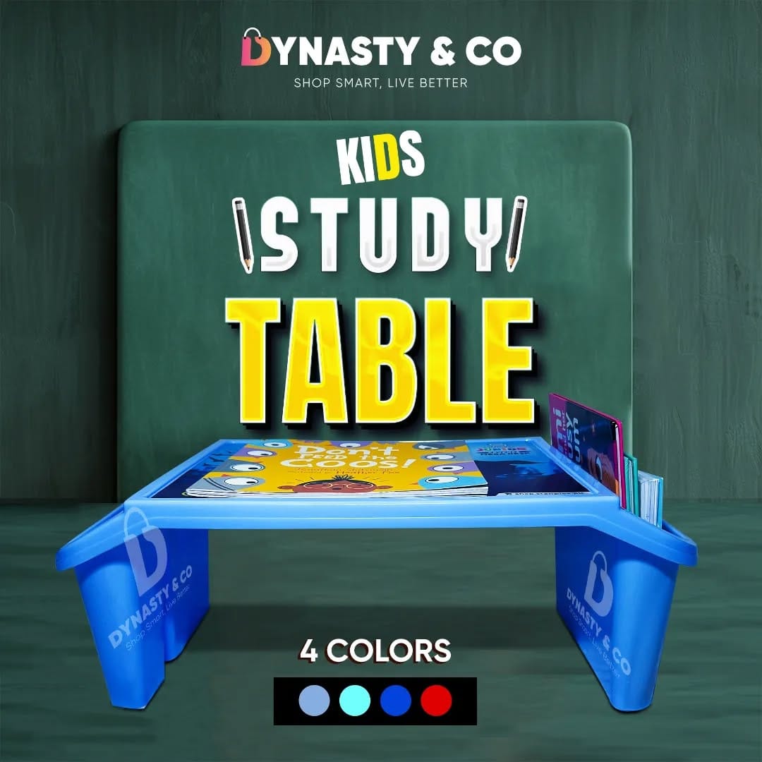 3-in-1 Kids Study, Drawing & Laptop Table – Portable & Durable - Image 1